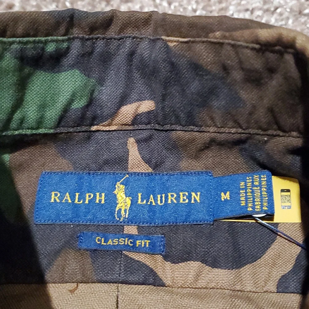 Ralph Lauren Green and Brown Camouflage Shirt - Picture 4 of 4